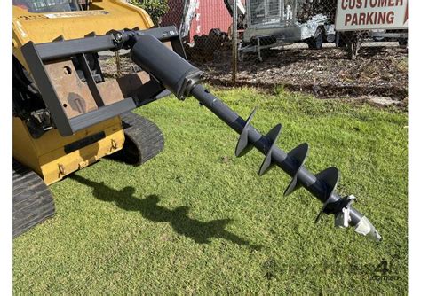 skid steer post hole borer|tractor post hole auger.